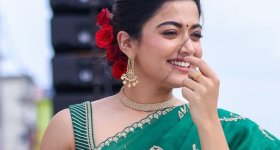 Rashmika Mandanna : గ్రీన్ శారీలో శ్రీవల్లి ఎంత అందంగా ఉందో.. రెండు కళ్లు చాలట్లేదు మామా..