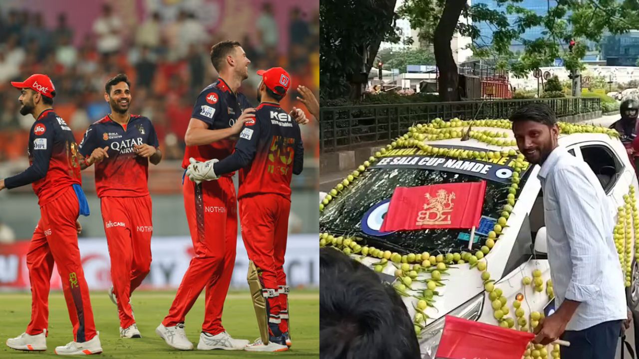RCB – Evil Eye : టైటిల్ గెలవాలని RCB ఫ్యాన్ ప్లానింగ్… కారు మొత్తం నిమ్మకాయలు, మిరపకాయలు కట్టి మరీ