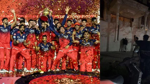 RCB Fans : RCB విజయం.. రొమాన్స్ చేసుకుంటూ దొరికిపోయిన లవర్స్