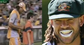 Andrew Symonds : సైమాండ్స్ కు చేత కాలేదు.. బుడ్డోడికి ఫీల్డింగ్ ఇచ్చాడు