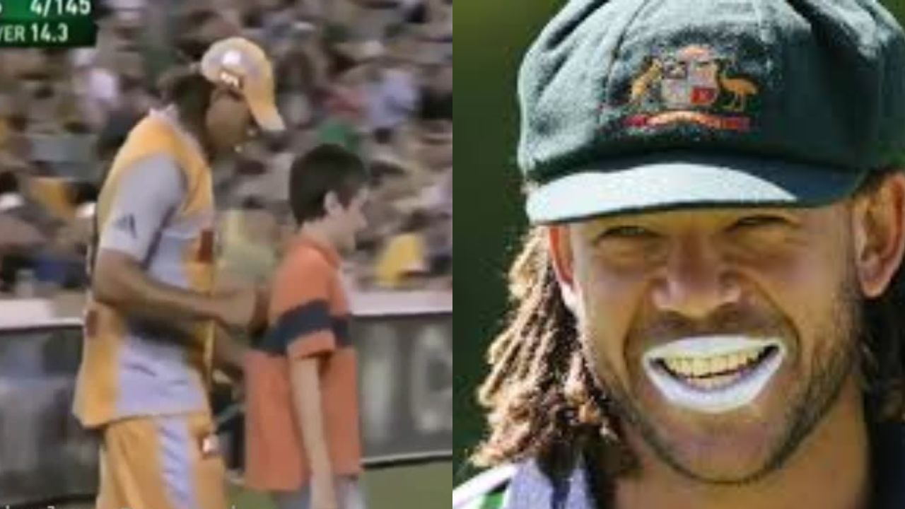 Andrew Symonds : సైమాండ్స్ కు చేత కాలేదు.. బుడ్డోడికి ఫీల్డింగ్ ఇచ్చాడు