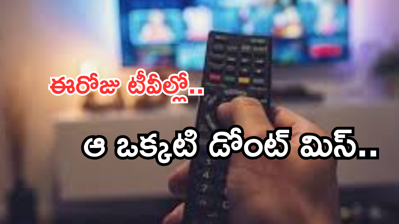 Today Movies in TV : ఈరోజు టీవి ఛానెల్లో వచ్చే సినిమాలు.. వీటిని అస్సలు మిస్ అవ్వకండి..