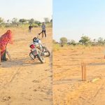 Viral video : ఏంట్రా ఇదేం క్రికెట్.. రన్స్ కోసం లేడీ ప్లేయర్… ఏకంగా బైక్ పైనే