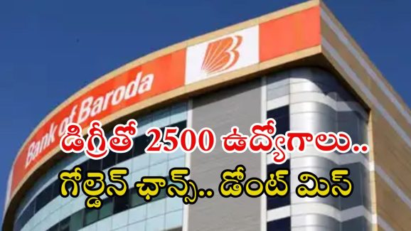 Bank of Baroda: బ్యాంక్ ఆఫ్ బరోడాలో 2500 ఉద్యోగాలు.. జాబ్ వస్తే అక్షరాల రూ.85,000 జీతం