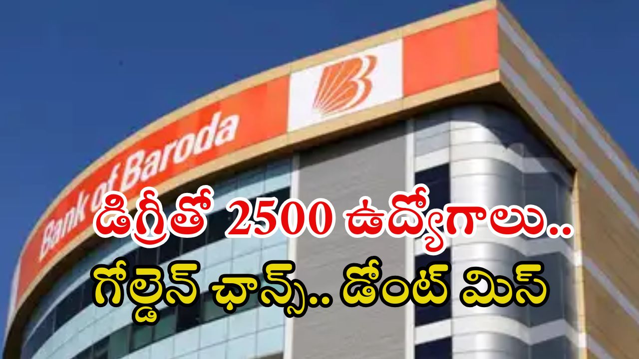 Bank of Baroda: బ్యాంక్ ఆఫ్ బరోడాలో 2500 ఉద్యోగాలు.. జాబ్ వస్తే అక్షరాల రూ.85,000 జీతం