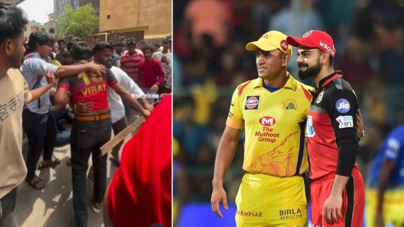 CSK – RCB: RCB జెర్సీతో అభిమాని.. చితకబాదిన ధోని ఫ్యాన్స్… వీడియో వైరల్