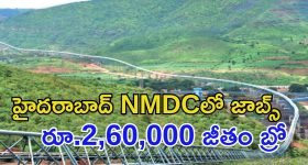 NMDC LIMITED: డిగ్రీ పాసైతే చాలు భయ్యా.. రూ.2,60,000 జీతంతో ఉద్యోగాలు.. డోంట్ మిస్