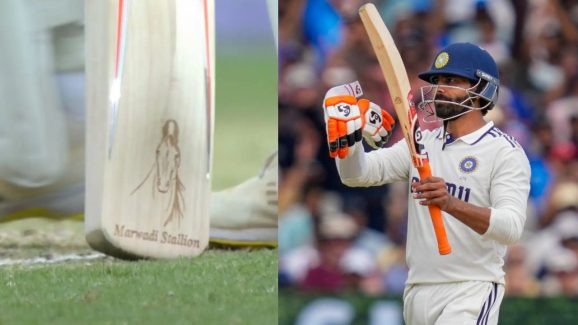 Ravindra Jadeja: వీరుడిలా రవీంద్ర జడేజా రెచ్చిపోవడానికి కారణం ఇదే.. బ్యాట్ పై అవి పెట్టుకుని మరి