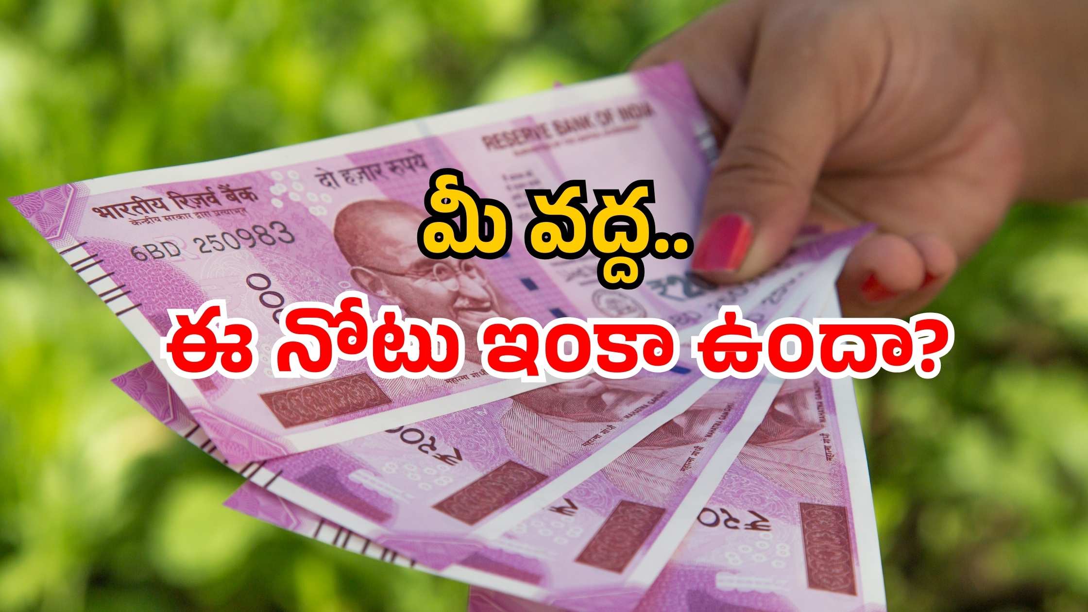 Rs 2000 note status: రూ.2000 నోటు డౌట్స్ ఫుల్ క్లియర్! RBI అధికారిక ప్రకటన!