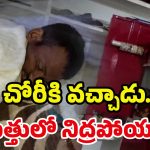 Strange Thief: వెరైటీ దొంగ.. చోరీ చేసి తప్ప తాగి.. అదే ఇంట్లో..