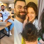 Virat Kohli: వైట్ జెర్సీలో విరాట్ కోహ్లీ ఫ్యామిలీ.. ఫోటోలు వైరల్!