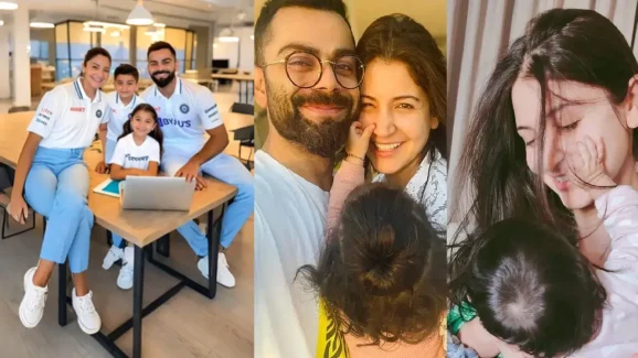 Virat Kohli: వైట్ జెర్సీలో విరాట్ కోహ్లీ ఫ్యామిలీ.. ఫోటోలు వైరల్!