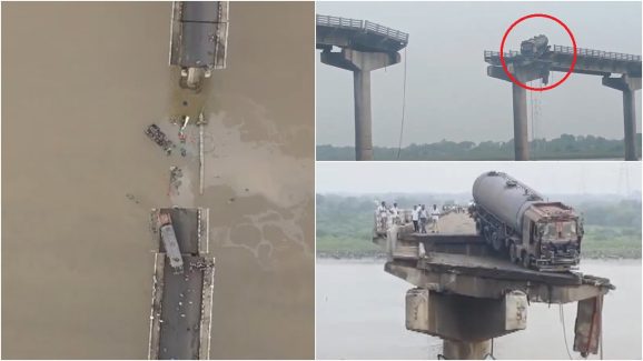 Bridge Collapse Deaths: వంతెన కూలి నదిలో పడ్డ వాహనాలు.. 9 మంది మృ‌తి