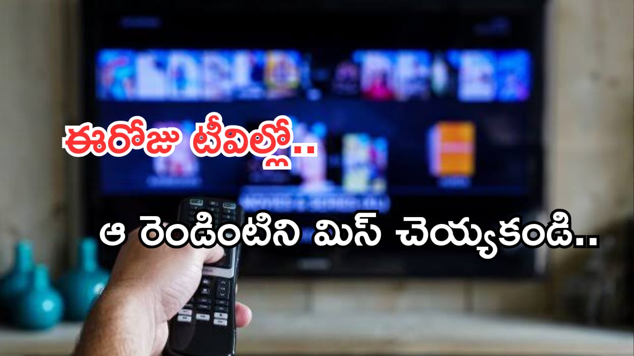 Today Movies in TV : శనివారం టీవీల్లోకి రాబోతున్న సినిమాలు.. ఆ రెండు డోంట్ మిస్..