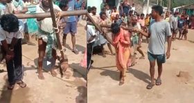 Viral Video: నాగలికి ఎద్దుల్లాగ కట్టి.. మరో ప్రేమజంటపై అమానుషం!
