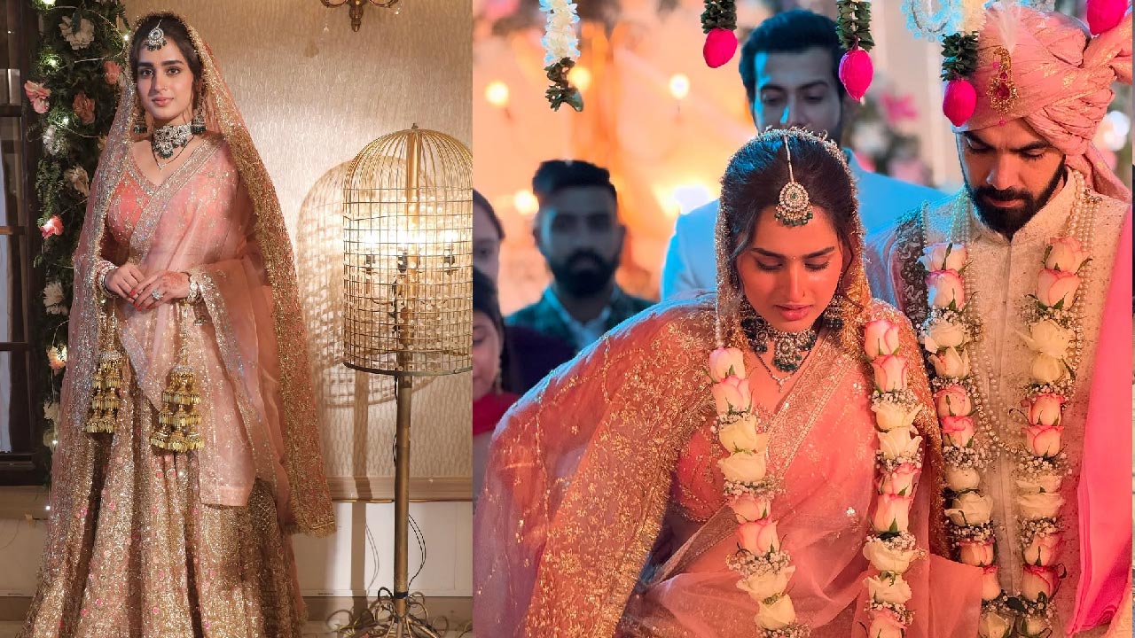 Ayesha Khan: ఏంటీ.. అయోషా ఖాన్‌ పెళ్లి చేసుకుందా!.. బ్రైడల్‌ లుక్‌లో హాట్‌ బ్యూటీ, ఫోటోలు వైరల్‌