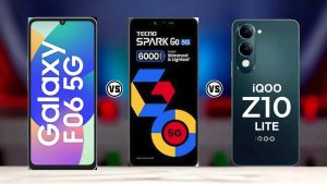 Samsung F06 5G vs Tecno Spark Go vs iQOO Z10 Lite: రూ.10000 లోపు బడ్జెట్ లో బెస్ట్ ఫోన్ ఏది?