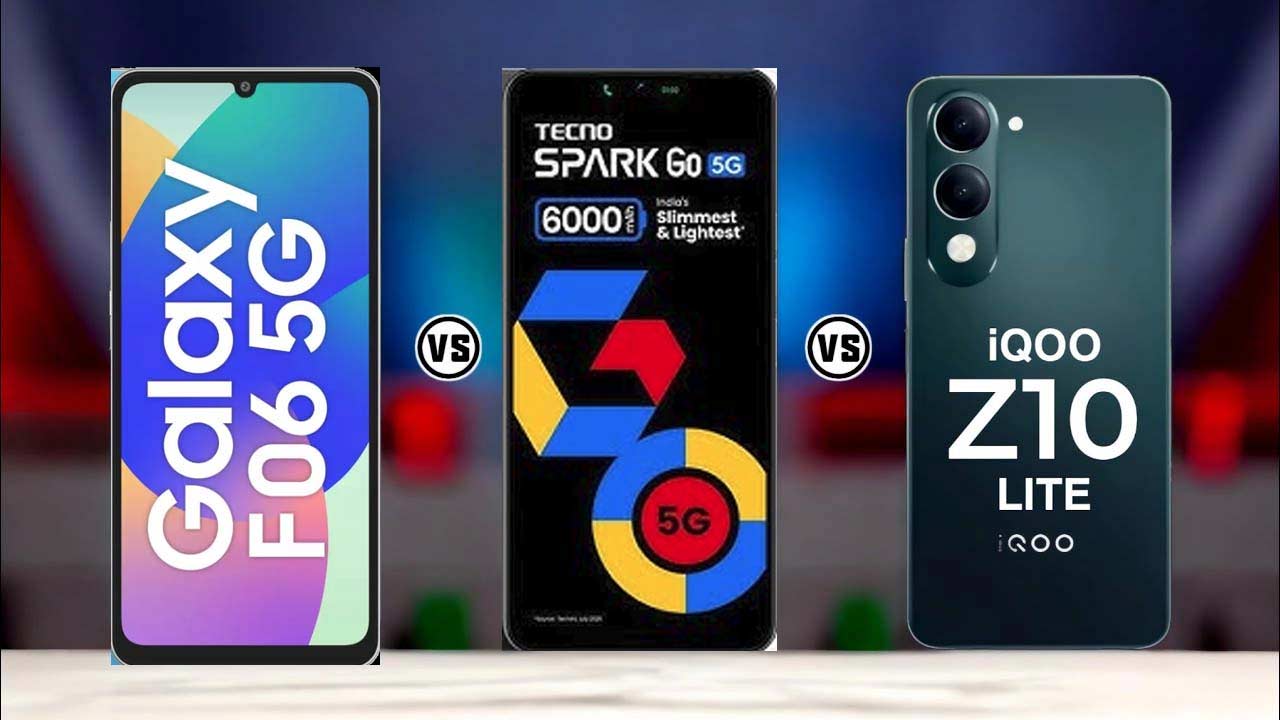 Samsung F06 5G vs Tecno Spark Go vs iQOO Z10 Lite: రూ.10000 లోపు బడ్జెట్ లో బెస్ట్ ఫోన్ ఏది?