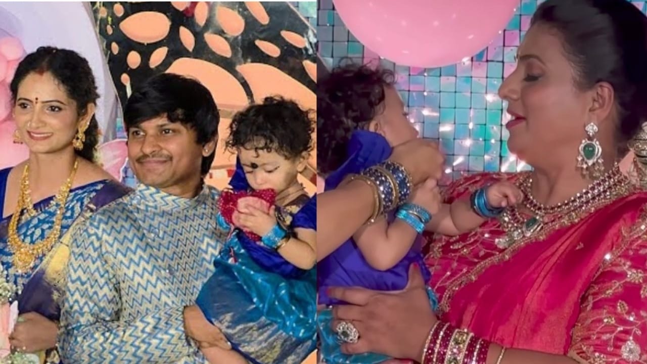 Jabardast Rakesh:ఘనంగా రాకింగ్ రాకేష్ సుజాత కూతురి మొదటి పుట్టినరోజు.. సందడి చేసిన రోజా!
