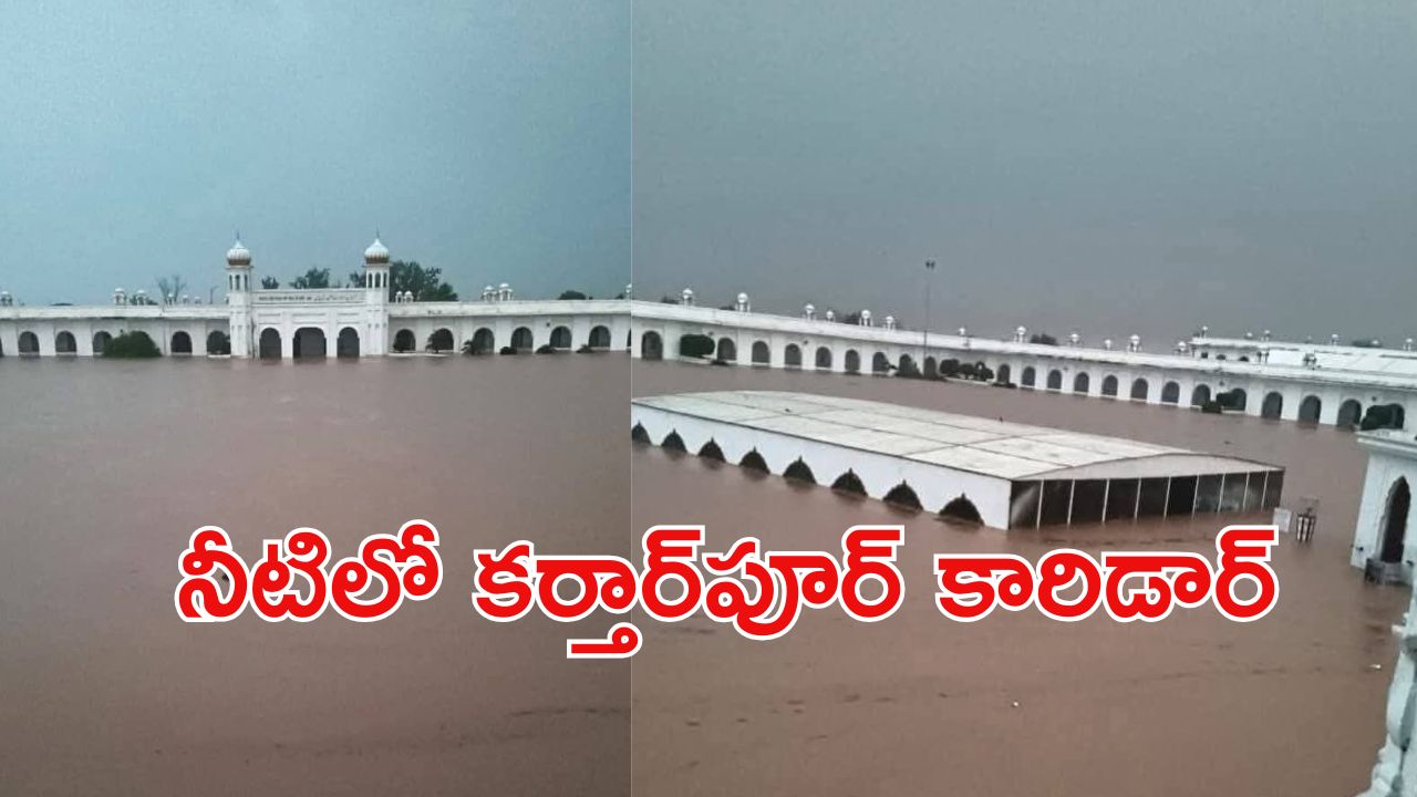 Kartarpur Corridor: పొంగిన రావి నది.. మునిగిన కర్తార్‌పూర్ కారిడార్..  నీటిలో వందలాది మంది