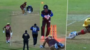 Nicholas Pooran : స్టంప్ ఔట్ ఎఫెక్ట్… నికోలస్ పురాన్ కిందపడి ఎలా గిలగిల కొట్టుకున్నాడో చూడండి
