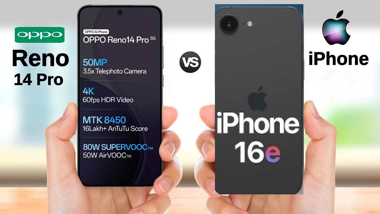 Oppo Reno 14 Pro 5G vs iPhone 16: అప్పర్ మిడ్ రేంజ్‌లో ఫ్లాగ్ షిప్ ఫోన్ల పోరు.. విన్నర్ ఎవరంటే?