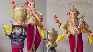 Ganesh Idol : RCB ట్రోఫీతో బొజ్జ గణేష్… మళ్లీ తొక్కి సలాట జరగడం గ్యారంటీ అంటూ ట్రోలింగ్ !