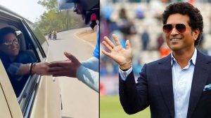 Sachin Tendulkar : నిజంగా సచిన్ దేవుడే.. తన అభిమాని కోసం నడిరోడ్డు పైనే కారు ఆపి