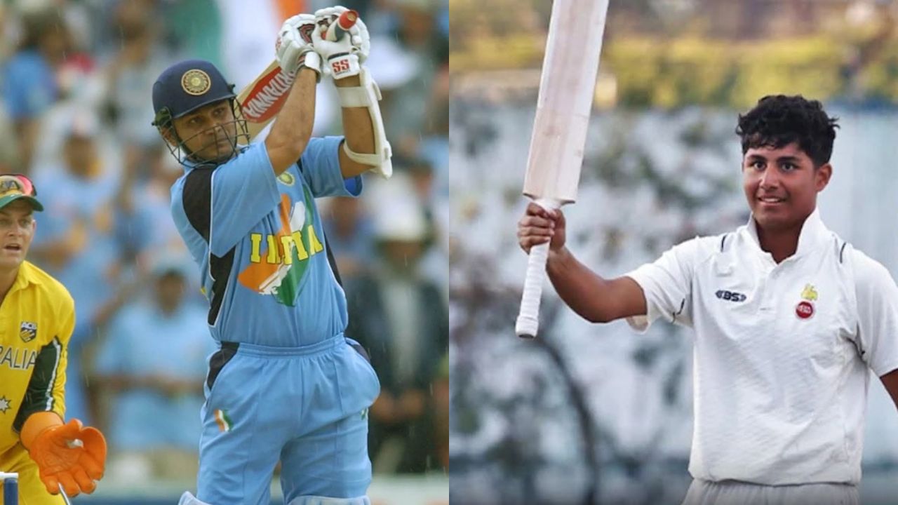 Virender Sehwag son : సెహ్వాగ్ కుమారుడి బ్యాటింగ్ చూశారా.. తండ్రిని మించిపోయి  ఆడుతున్నాడుగా.. ఇదిగో వీడియో