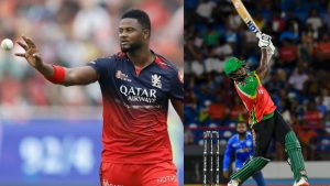 Romario Shepherd: ఒక్క బాల్‌కు 22 రన్స్.. RCB ప్లేయర్ అరాచకం