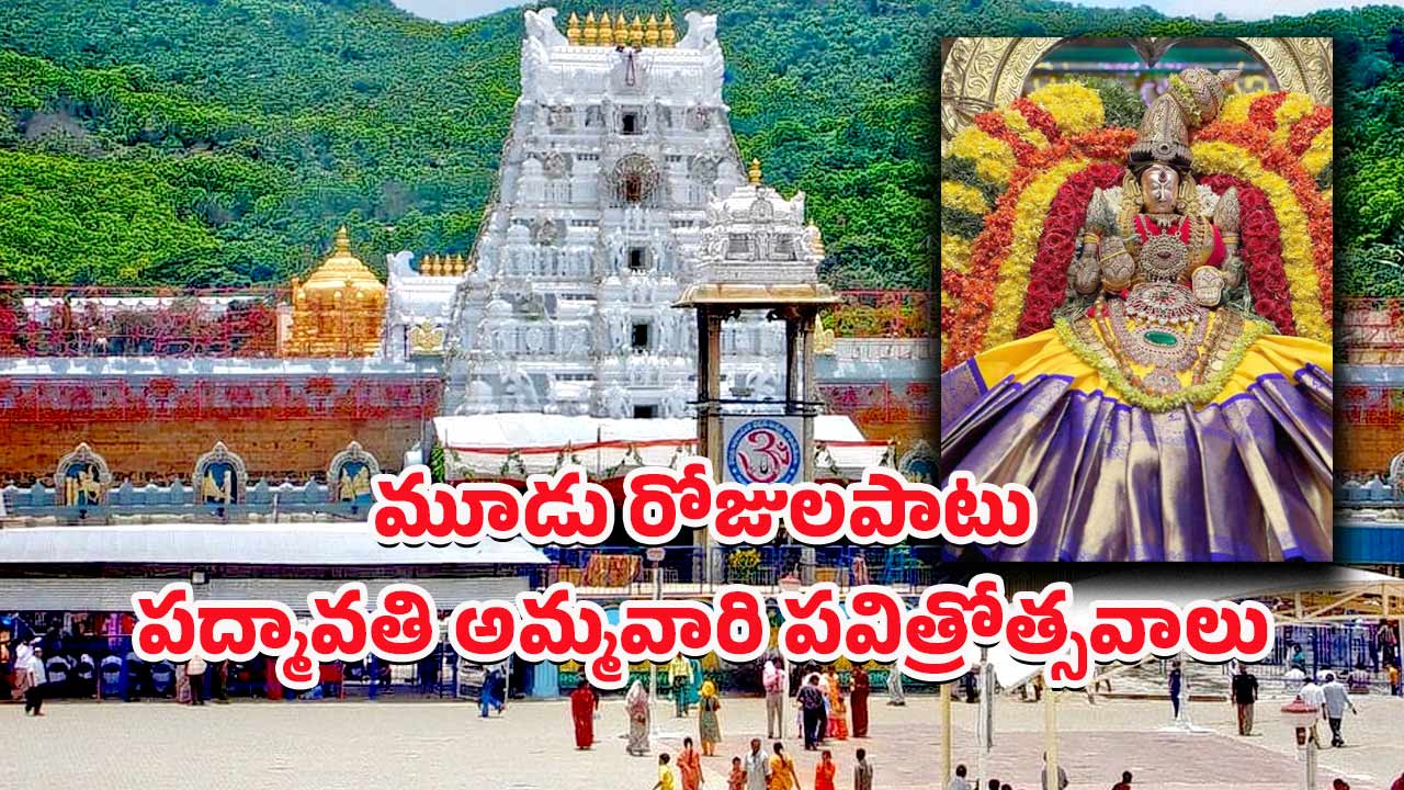 Sri Padmavathi Ammavari Temple: శ్రీ పద్మావతి అమ్మవారి పవిత్రోత్సవాలు.. రూ.750 చెల్లిస్తే ఆ సేవలు