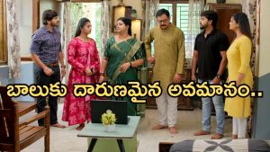 Gundeninda GudiGantalu Today episode: బాలుకు దారుణమైన అవమానం.. రెచ్చిపోయిన మనోజ్.. సంజూ రివేంజ్..