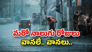 Rain Update: మరో నాలుగు రోజులు భారీ వర్షాలు.. ఈ జిల్లాలకు తస్మాత్ జాగ్రత్త..!