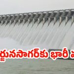 Nagarjuna Sagar: నాగార్జున సాగర్‌కు పోటెత్తిన వరద.. 22 గేట్లు ఎత్తివేత