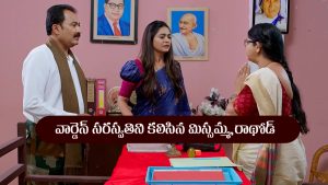 Nindu Noorella Saavasam Serial Today September 24th: ‘నిండు నూరేళ్ల సావాసం’ సీరియల్‌: మిస్సమ్మకు నిజం చెప్పిన సరస్వతి   