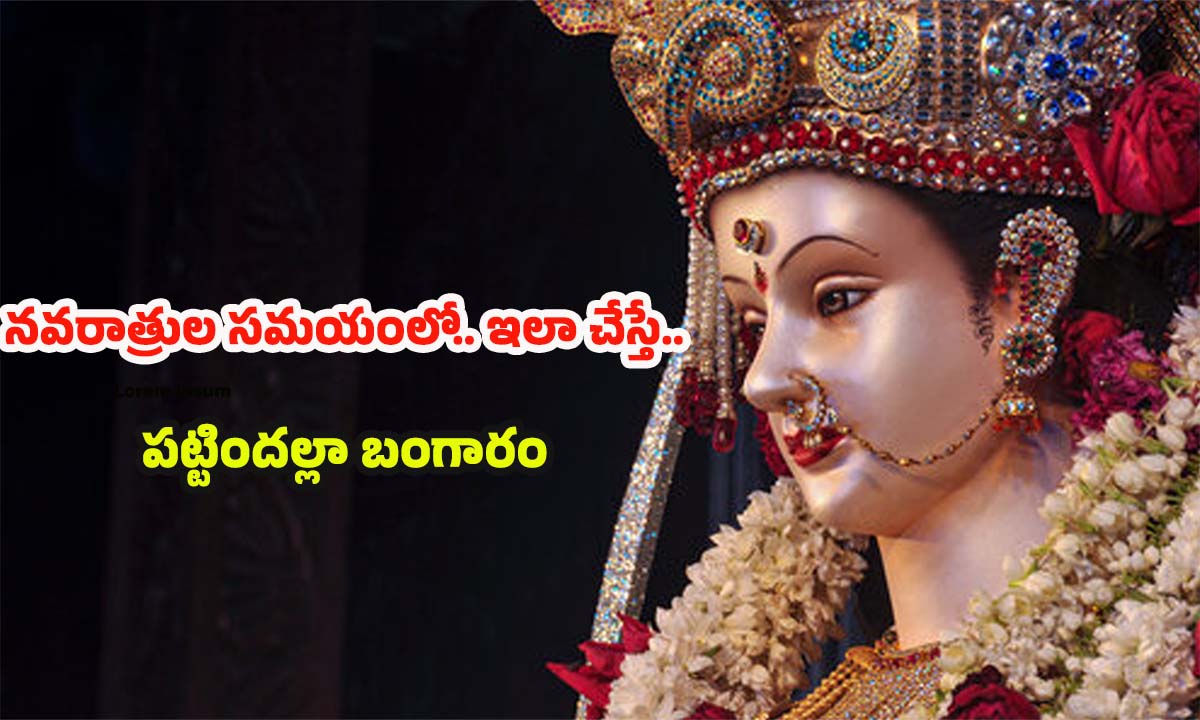 Navaratri 2025: నవరాత్రుల సమయంలో.. ఇలా చేస్తే పట్టిందల్లా బంగారమే !