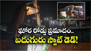 Bus Accident: ట్యాంకర్ ను ఢీకొట్టి వంతెన పై నుంచి ఎగిరి పడ్డ బస్సు, ఐదుగురు స్పాడ్ డెడ్!