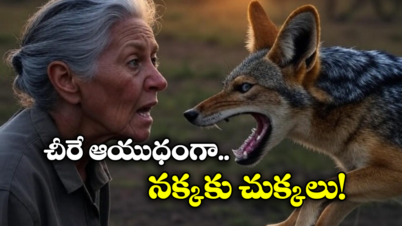 Jackal Attack: చీర కొంగుతో నక్కను చంపేసిన మహిళ.. అరగంట పోరాడి..