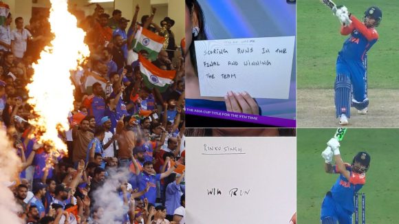 Asia Cup 2025 : రింకూ సింగా మజాకా.. కార్డు పైన రాసి మరి… విన్నింగ్ షాట్ ఆడాడు.. అదృష్టం అంటే అతడిదే