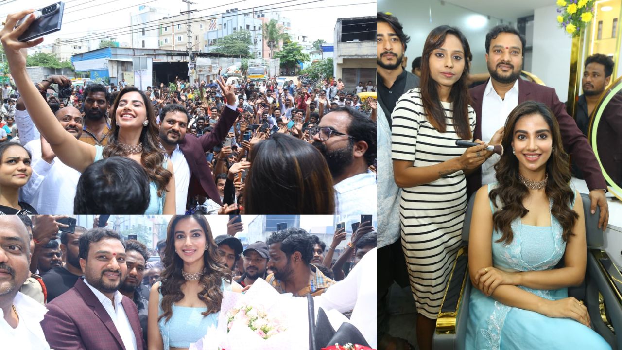 Meenakshi Chaudhary: హైదరాబాదులో సందడి చేసిన మీనాక్షి.. గ్లామర్ తో ఆకట్టుకుంటూ!