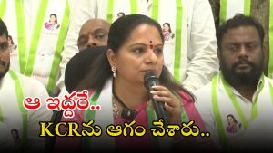 MLC Kavitha: బీఆర్‌ఎస్‌లో ఆ ఇద్దరు అవినీతి అనకొండలు.. కల్వకుంట్ల కవిత సంచలన వ్యాఖ్యలు..