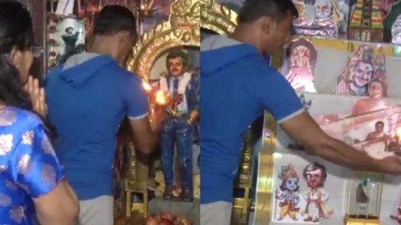 Rajinikanth: రజినీకాంత్ ఆలయంలో నవరాత్రి పూజలు… ఇదేమీ అభిమానం రా సామి!