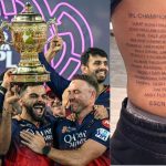 RCB : వీడురా RCB ఫ్యాన్ అంటే… ప్లేయర్లందరి పేరు రాసుకున్నాడు