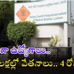 SGPGIMS Notification: భారీగా ఫ్యాకల్టీ ఉద్యోగాలు.. భారీ శాలరీ, దరఖాస్తుకు ఇంకా 4 రోజులే సమయం