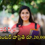Scholarship scheme: అదిరిపోయే స్కీమ్.. ఇంటర్ పాసైతే చాలు.. ఏడాదికి రూ.20వేలు పొందొచ్చు..