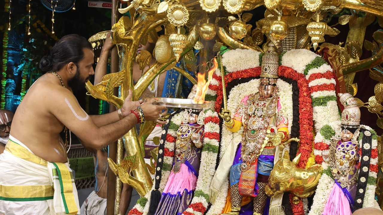Tirumala Brahmotsavam 2025: తిరుమల బ్రహ్మోత్సవాలు.. ముత్యపు పందిరి వాహనంపై శ్రీవారు..