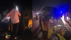 Road Accident: ఘోర రోడ్డు ప్రమాదం.. స్పాట్‌లోనే ముగ్గురు మృతి
