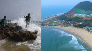 Rushikonda Beach Tragedy: రుషికొండ తీరంలో విషాదం.. సముద్రంలో ఇద్దరు విద్యార్థులు గల్లంతు