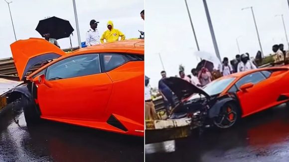Lamborghini Crash: రూ.9 కోట్ల కారు ఫసక్.. డివైడర్‌ను ఢీకొని పప్పుచారు, ఎక్కడంటే?
