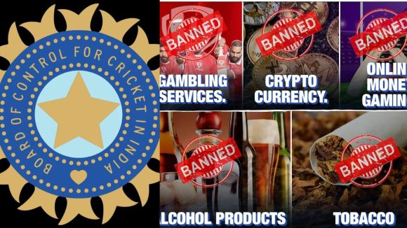 BCCI :  స్పాన్సర్ విషయంలో బీసీసీఐ షాకింగ్ నిర్ణయం.. ఆ కంపెనీలన్నిటికీ చెక్.. గుట్కా, ఆన్ లైన్  గేమ్స్ కు ఇక ఎదురుదెబ్బ